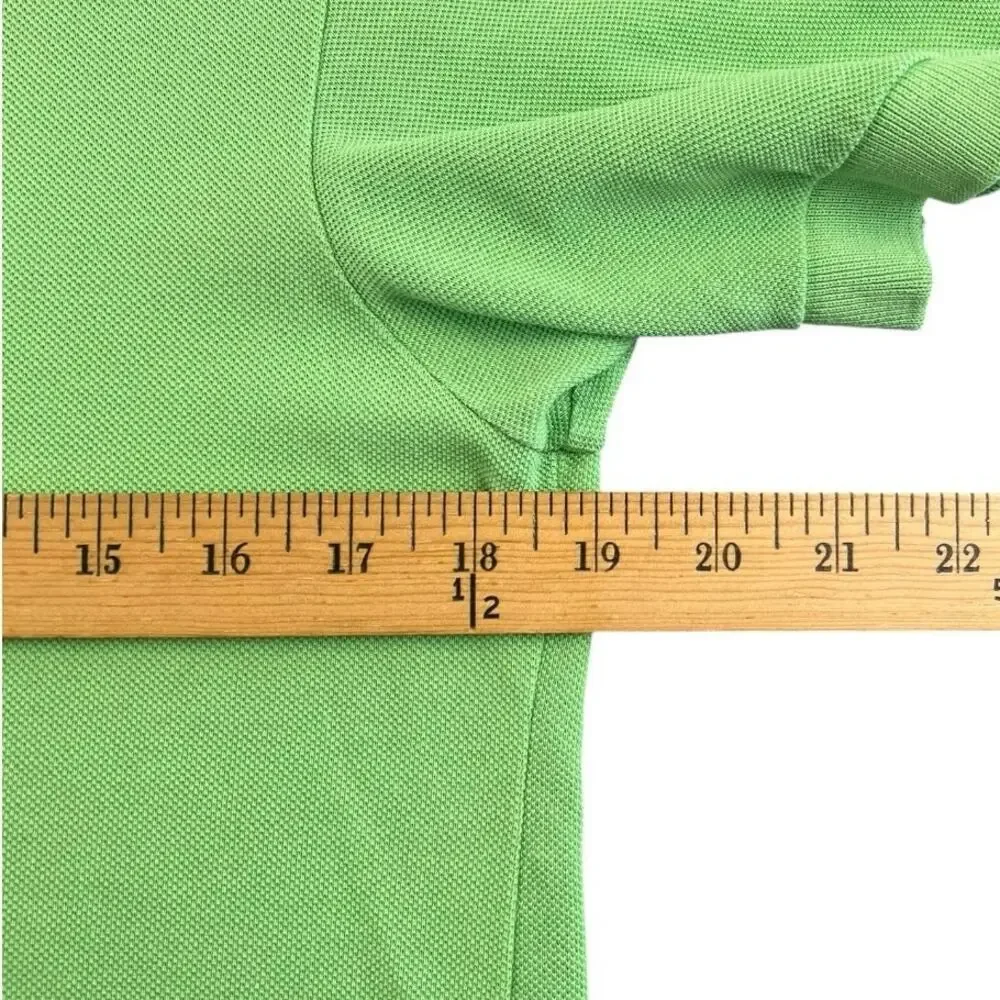 Vintage 80s 90s Chemise Lacoste Green Pique Polo Shirt Made in Spain Men’s S